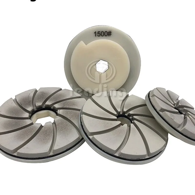 Pad diamanté Turbo Accroche escargot — Blanc
