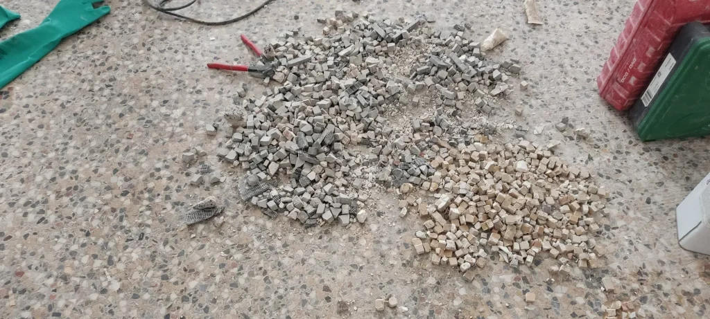 Grande surface traitée — résultat Atouts Marbres